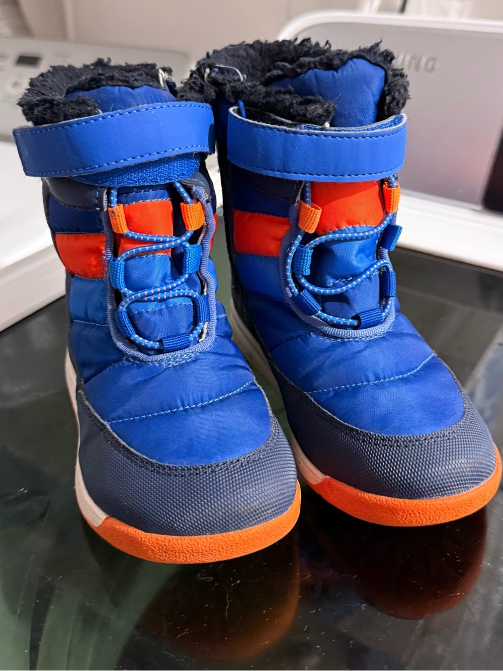 Merrell Kids Blue and Orange Waterproof Winter Boots